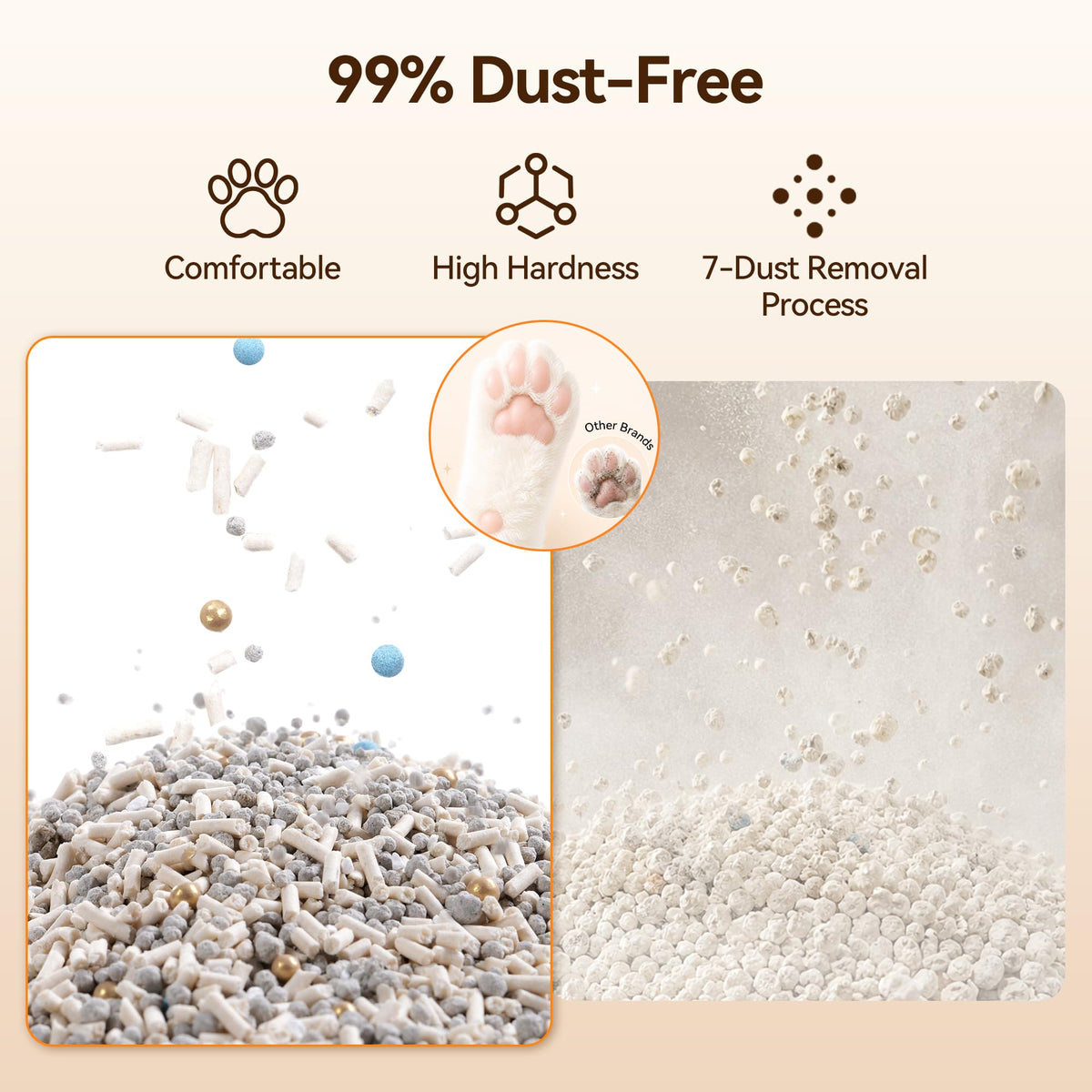 Mixed Fast Clumping Bentonite Tofu Cat Litter J9057