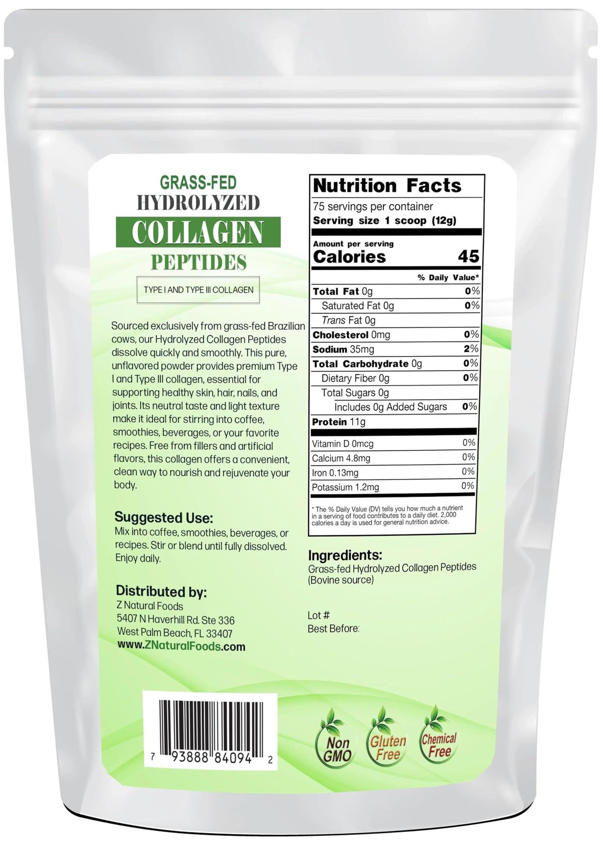 Collagen Peptides Powder 2 lb E4938