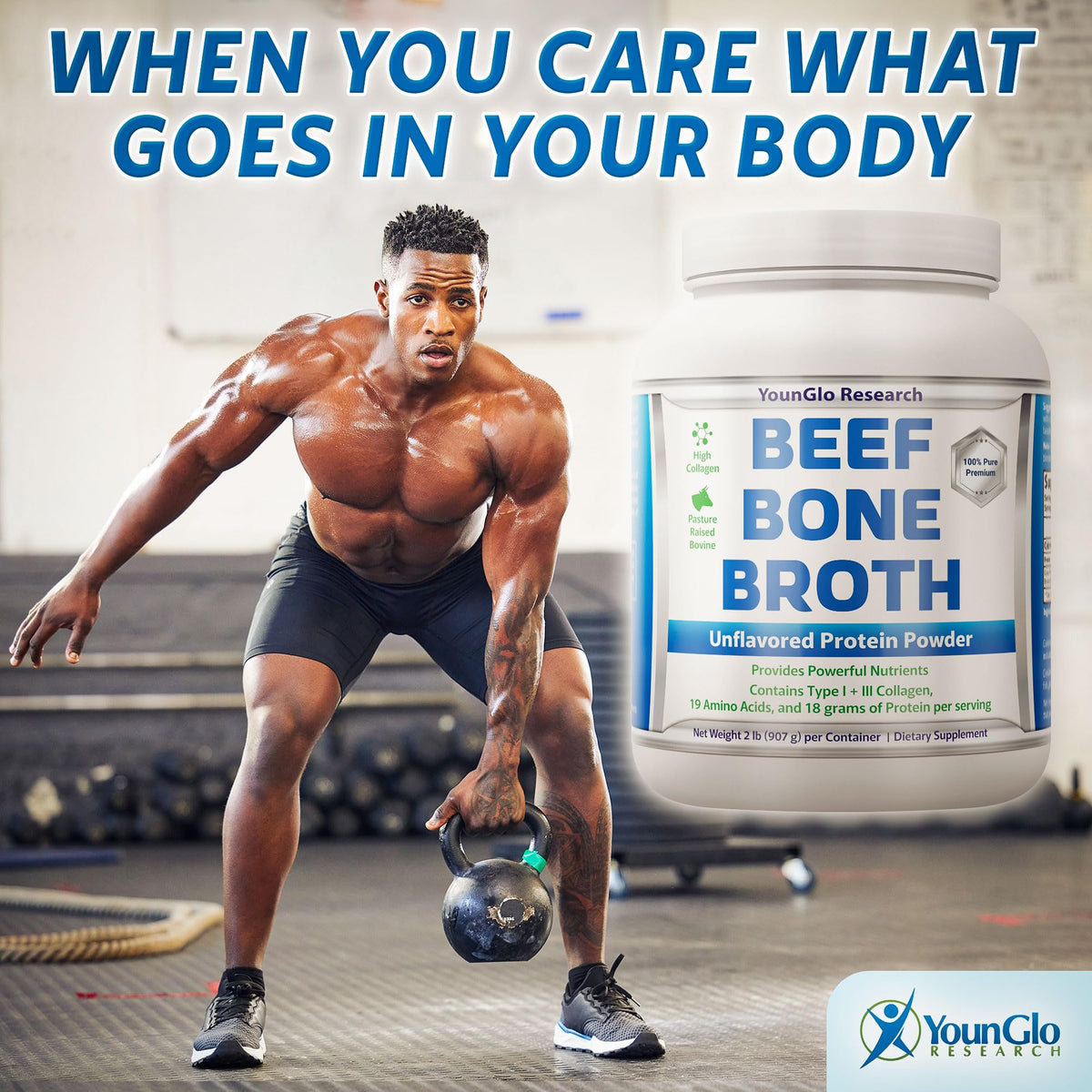 Beef Protein Powder 2 lb 4 PK Unflavored Grass Fed M7999