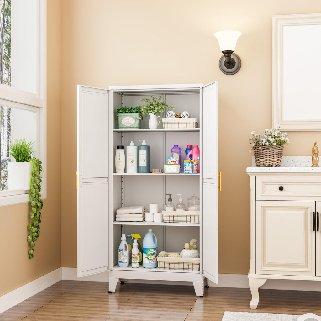 Metal Pantry Cabinet with 2 Door H7326