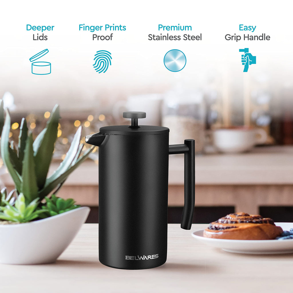 Insulated French Press Coffee Maker 50oz L63394