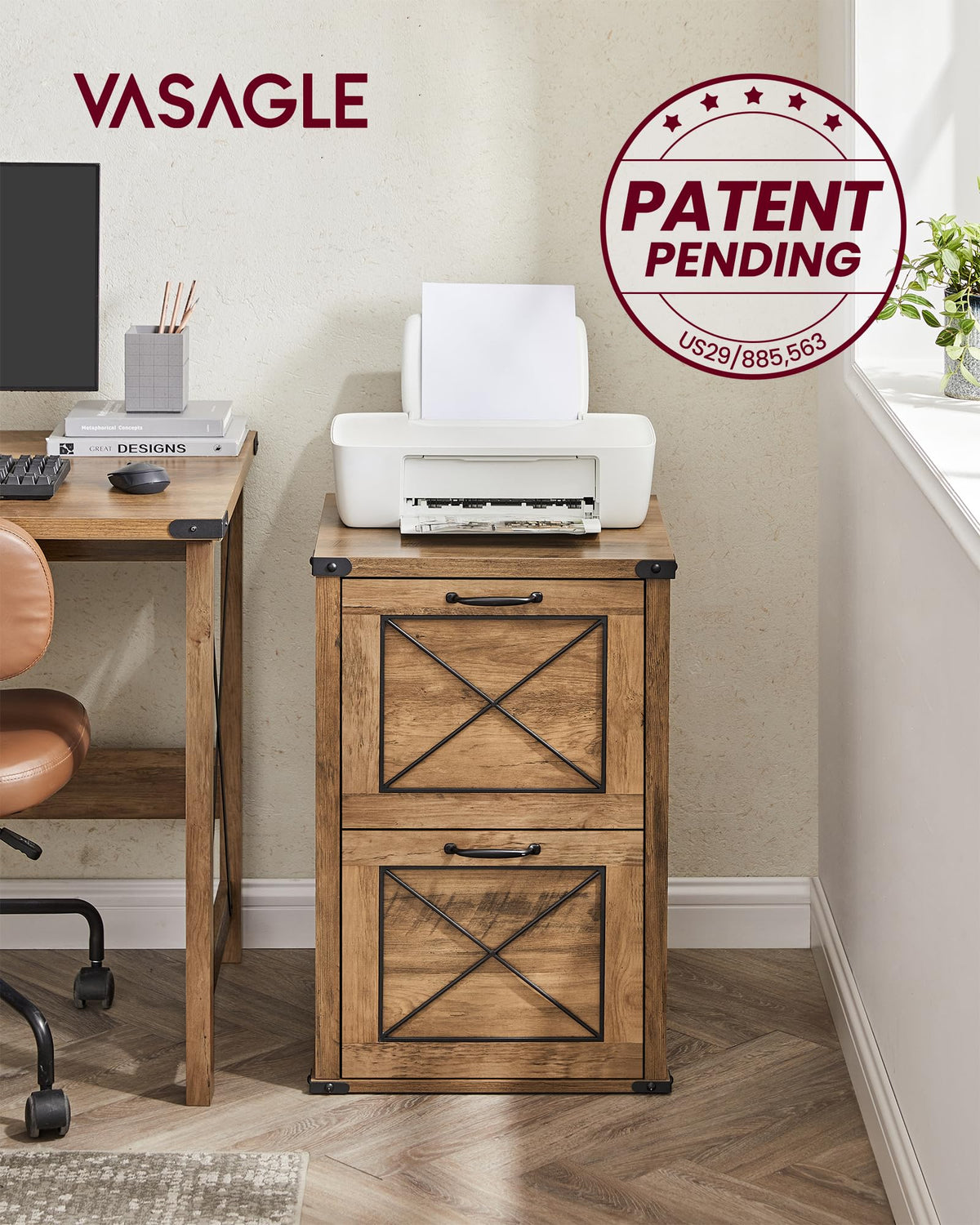 File Cabinet with 2 Drawers K42039