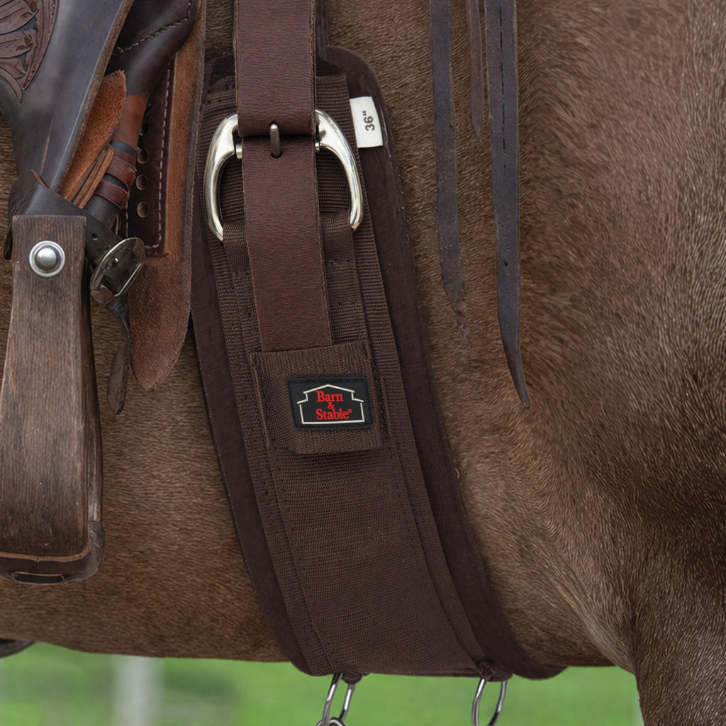 Western Horse Cinch with Stainless Steel Buckles V887