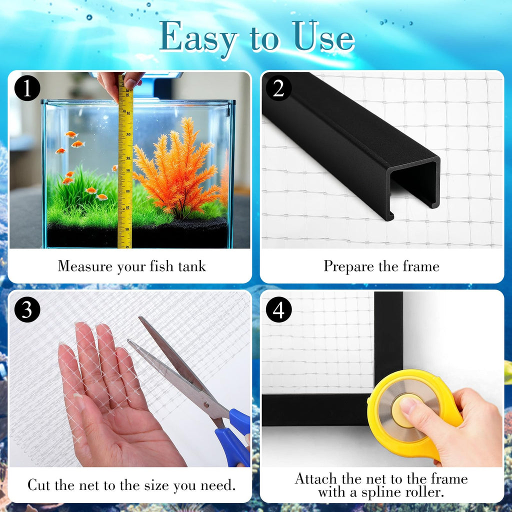 Clear Mesh Fish Tank Lid 4 x 5 feet I77532