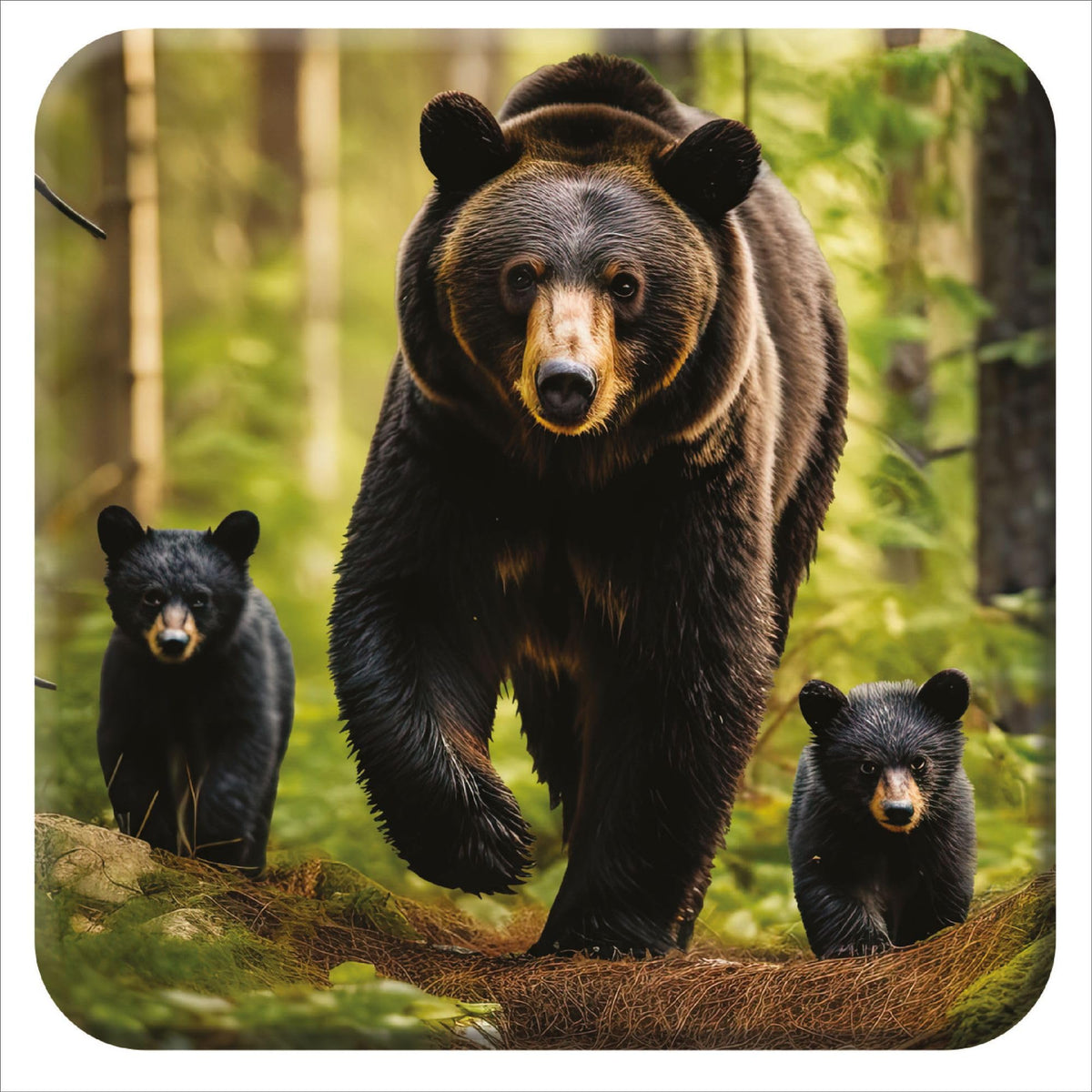 Black Bear 3D Coaster T595