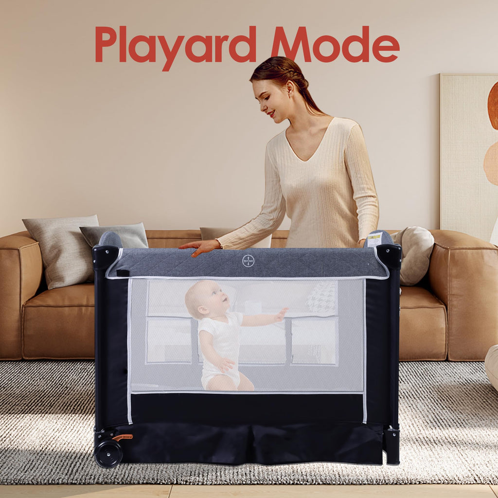 4 in 1 Portable Playard Baby Bassinet I982007