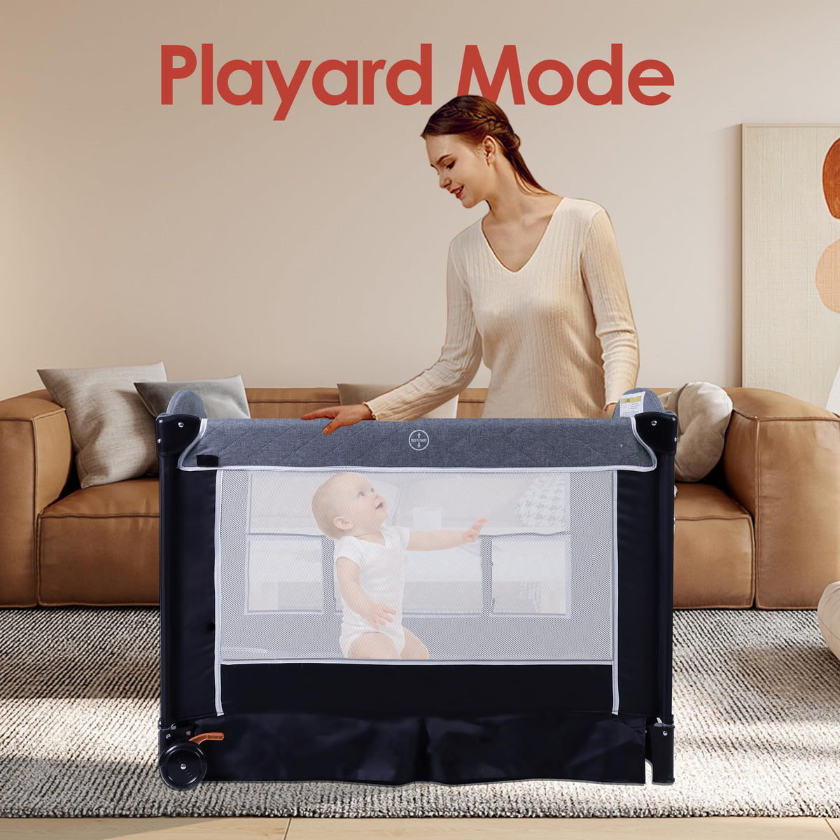 4 in 1 Portable Playard Baby Bassinet I982007