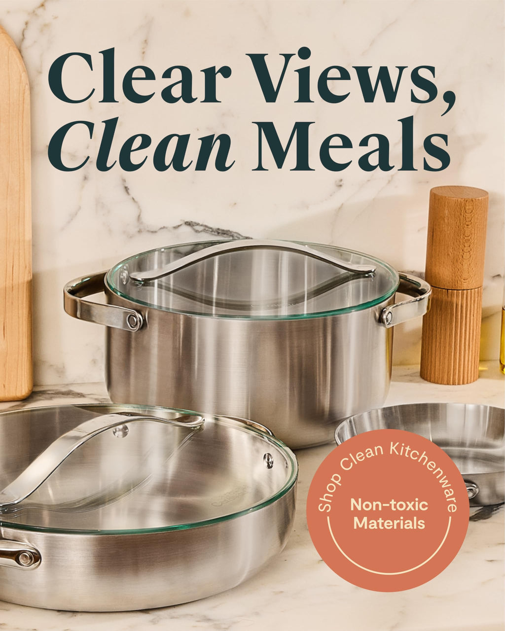 10.5" Tempered Glass Lid for Pots and Pans D522196