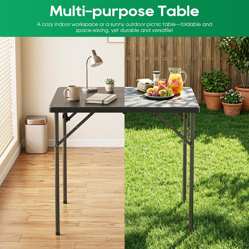 34 Inch Black Folding Card Table X281