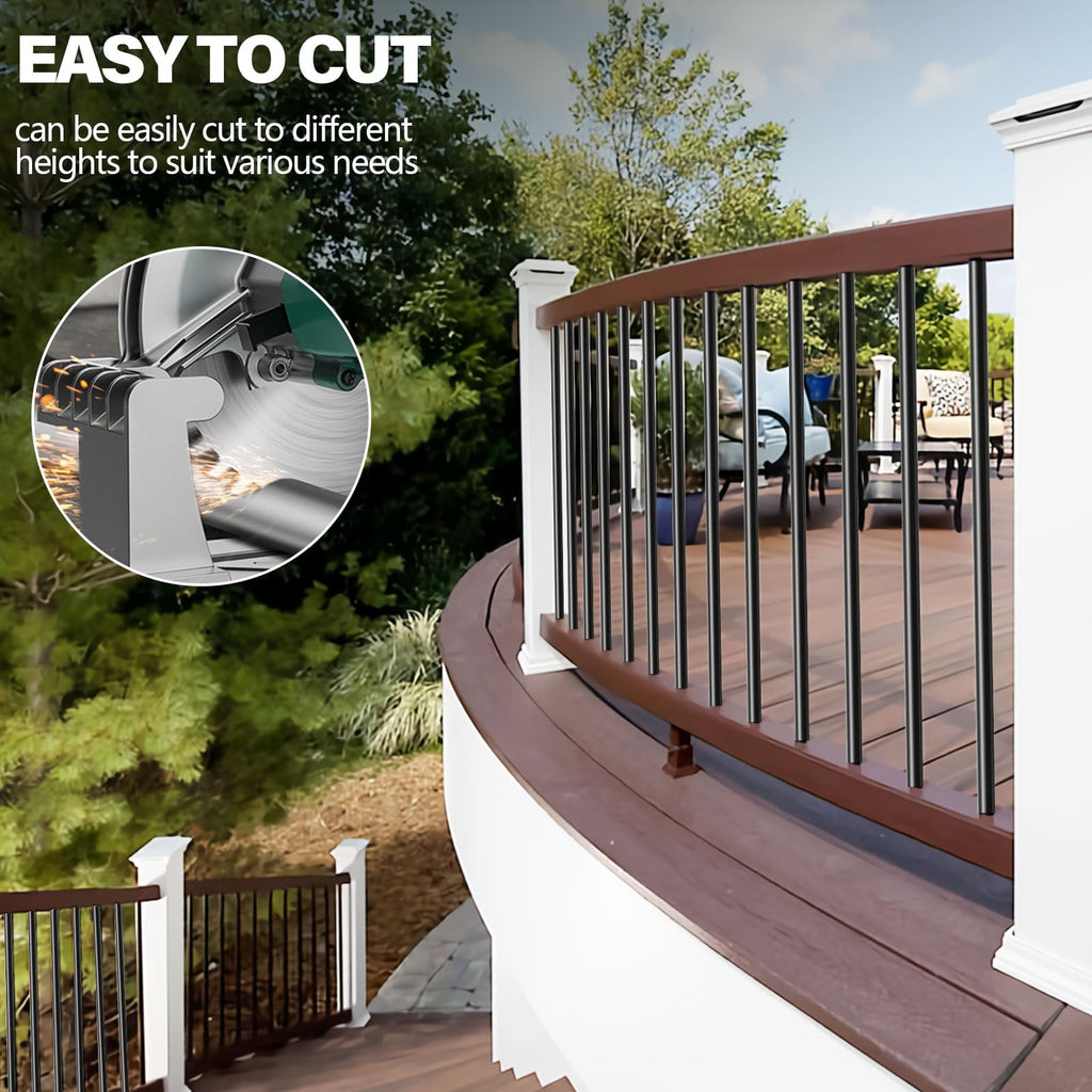 51 Pack 36" Black Aluminum Deck Balusters H308861