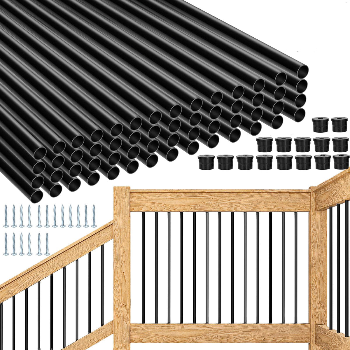 51 Pack 36" Black Aluminum Deck Balusters H308861