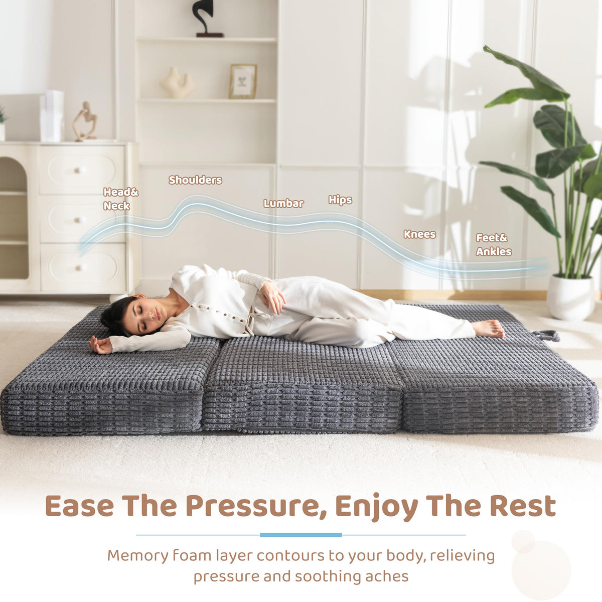 Memory Foam Tri-Folding Mattress Z79397