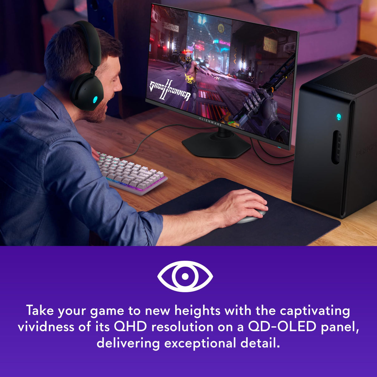 OLED Gaming Monitor 26.7-inch WQHD 360Hz Black O475