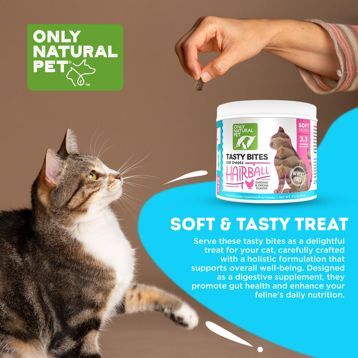 Chicken and Liver Flavor Soft Chews for Cats 60 Count A80468