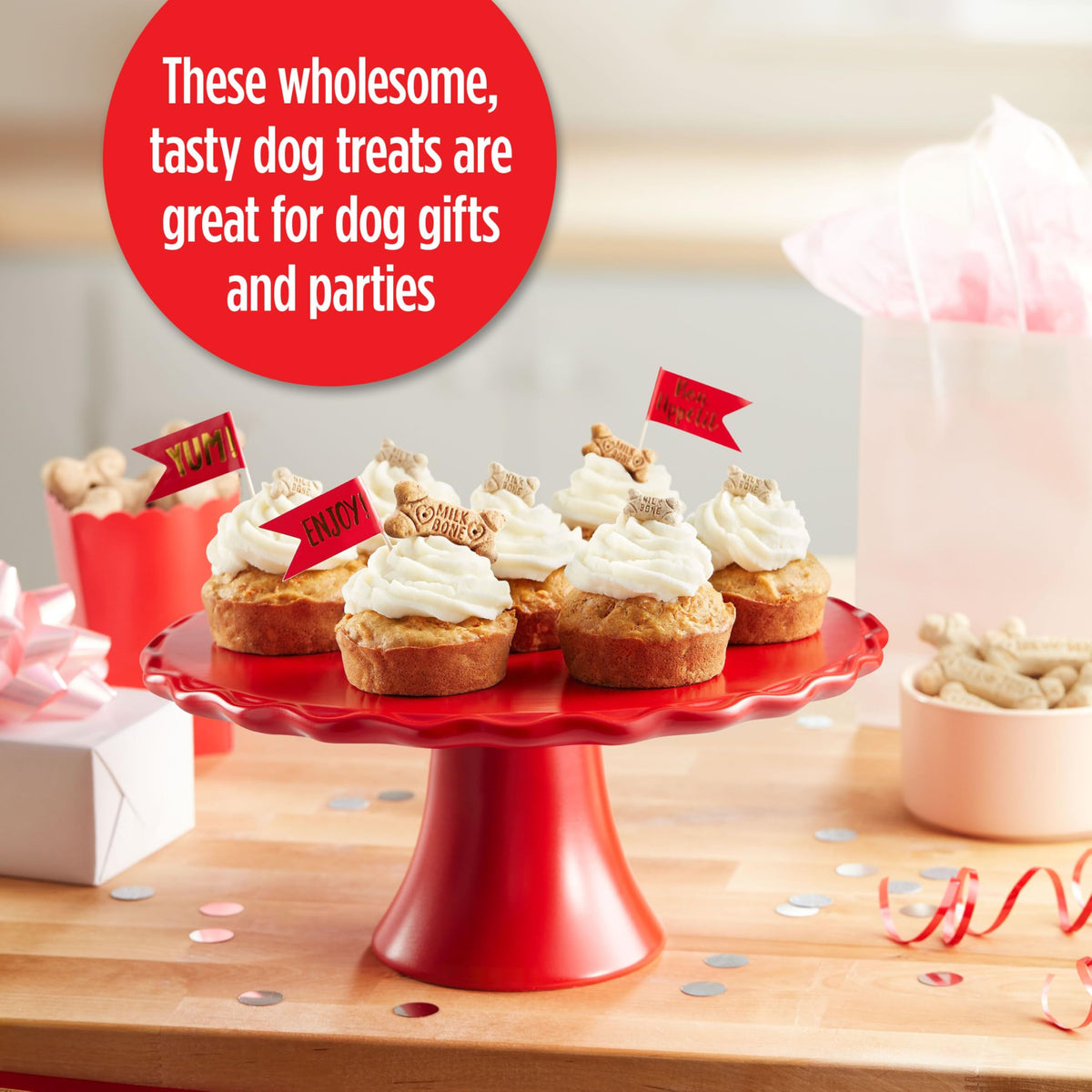 Artificially Flavored Biscuits Small Dog Treats 8 oz Bag Pack of 6 E5565