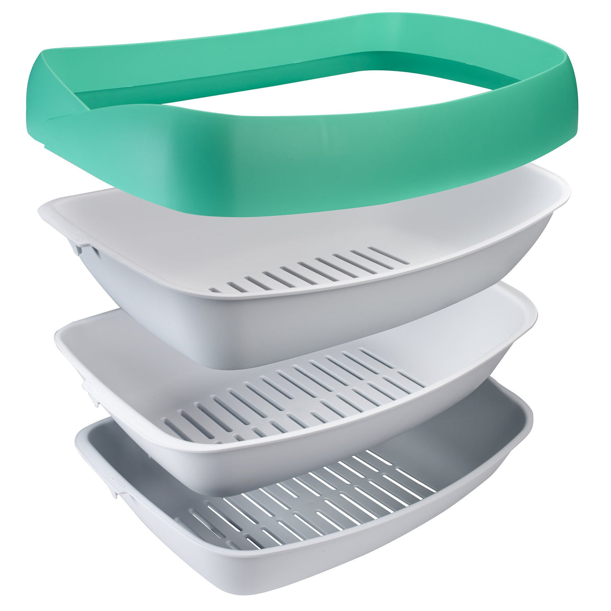 3 Sifting Tray Cat Litter Box with Non-Stick Coating Q86845