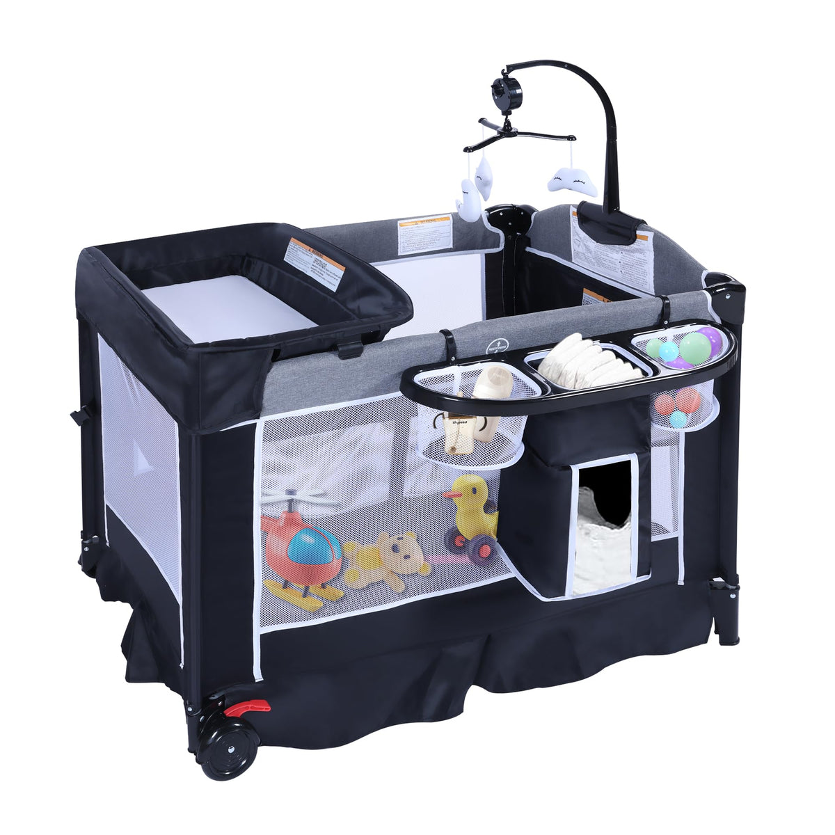 4 in 1 Portable Playard Baby Bassinet I982007