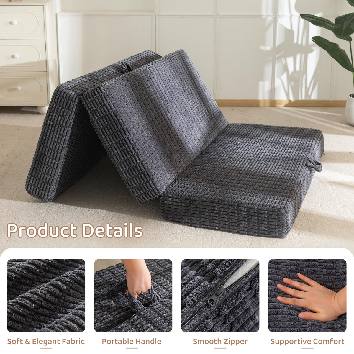 Memory Foam Tri-Folding Mattress Z79397
