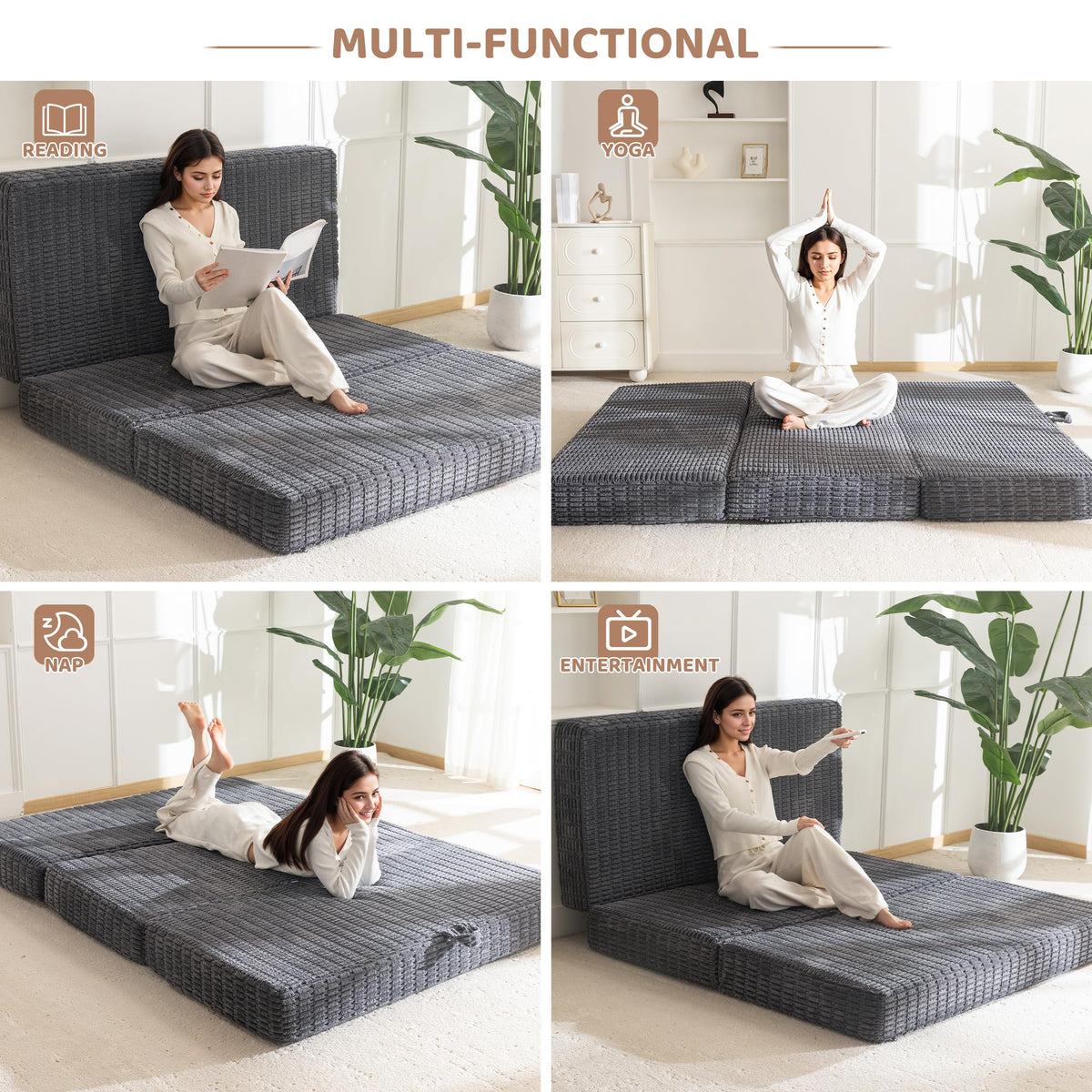 Memory Foam Tri-Folding Mattress Z79397