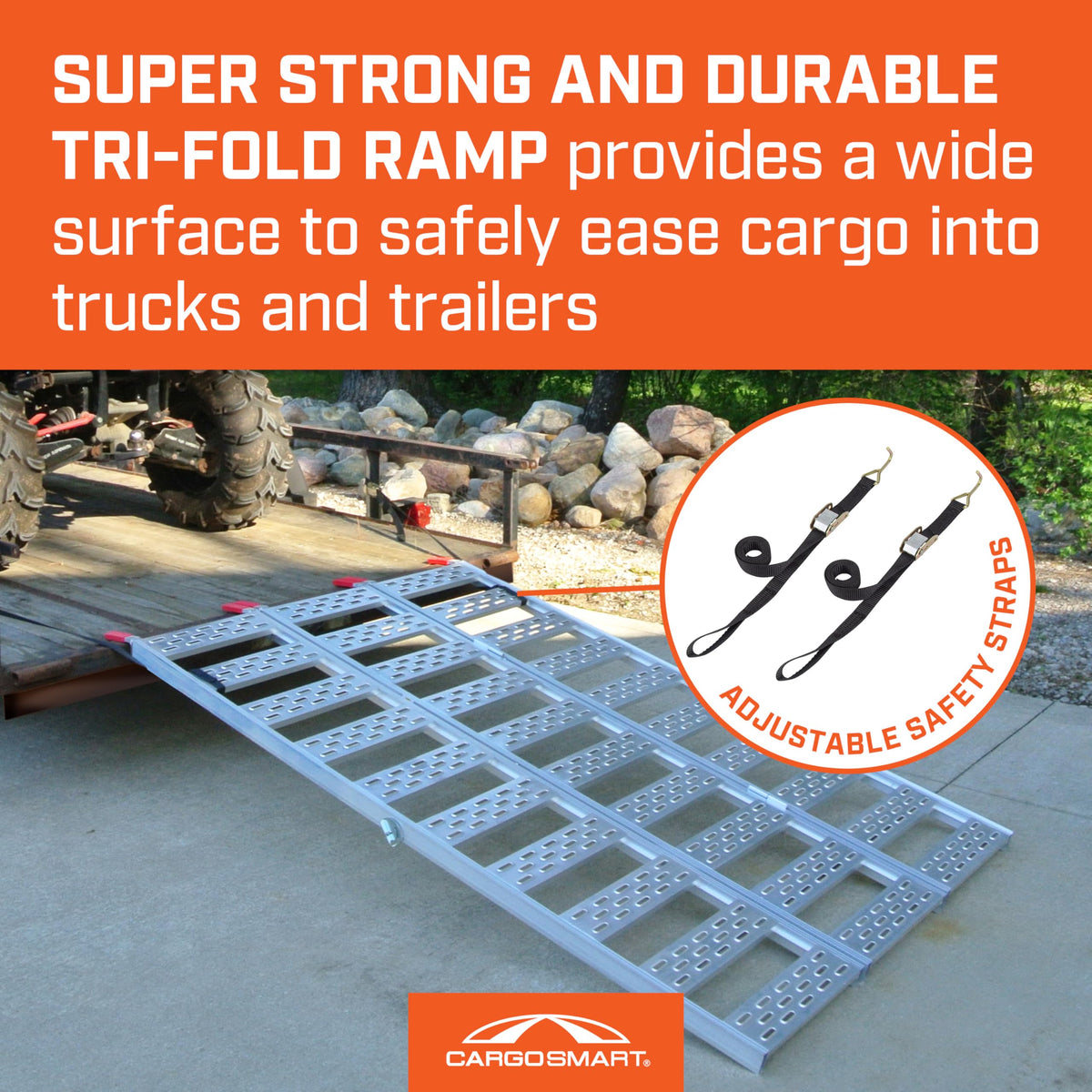 Aluminum Tri-Fold Ramp 1500 Lb Capacity X794370