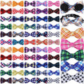 Plaid Dog Collar Bow Ties I494