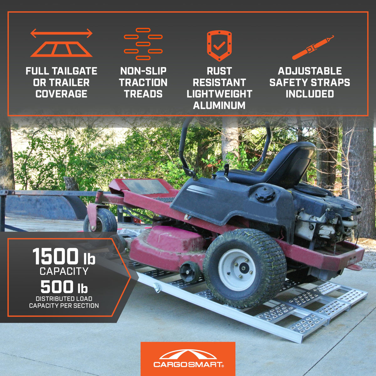 Aluminum Tri-Fold Ramp 1500 Lb Capacity X794370